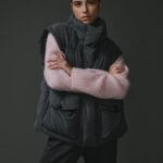 Gilet doudoune pour femme, en polyester et viscose, léger et élégant.