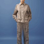 Chemise femme taupe en coton, classique et confortable.